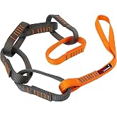 GM CLIMBING 16mm Nylon Safe Chain PAS Sling 22kN CE UIAA Certified for Personal Anchor System Rappel Transition Aid Climbing 97cm / 38in
