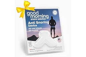 Good Morning Snore Solution Original Mouth Guard Anti Snoring Devices for Men and Women - FDA Cleared Snore Stopper & Snoring Solution - Comfortable Tongue Retaining Device - Made in USA