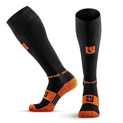 MudGear Compression Socks for Trail Running, Recovery, Travel, and