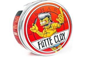 LOCKHART’S AUTHENTIC Lockhart’s Fätte Clay - Pomade For Men (3.4oz) – All-Day Hold, Natural Finish, Insane Texture and Volume – Smooth, Easy Application - Wicked Hold Without The Crunchy Hair – Sandalwood Scent