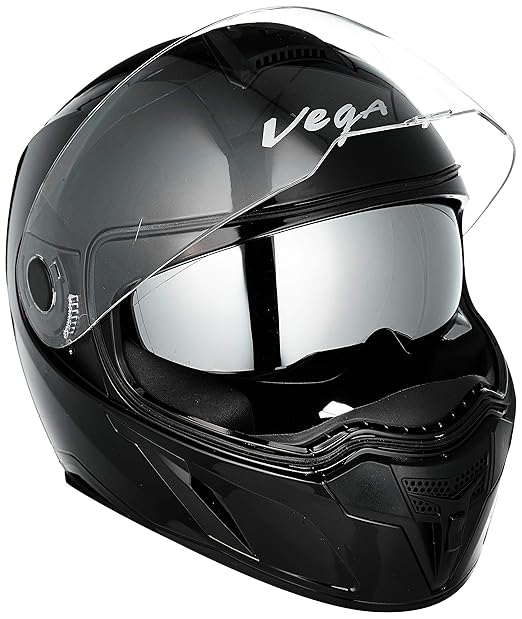 Vega Ryker D/V Full Face Helmet (Black, M (58 cm)) Amazon.in Car