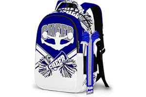 PAXIAROY Cheer Backpack with Glitter Cheerleader Keychain, Cheer Pin Strap for Backpack, Cheerleading Gifts for Team Women (Navy Grey)