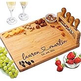 Personalized Charcuterie Board, Christmas Gifts for Couples 2025, Custom Engraved Cutting Board for Anniversary, Engagement, New Home (Couple)