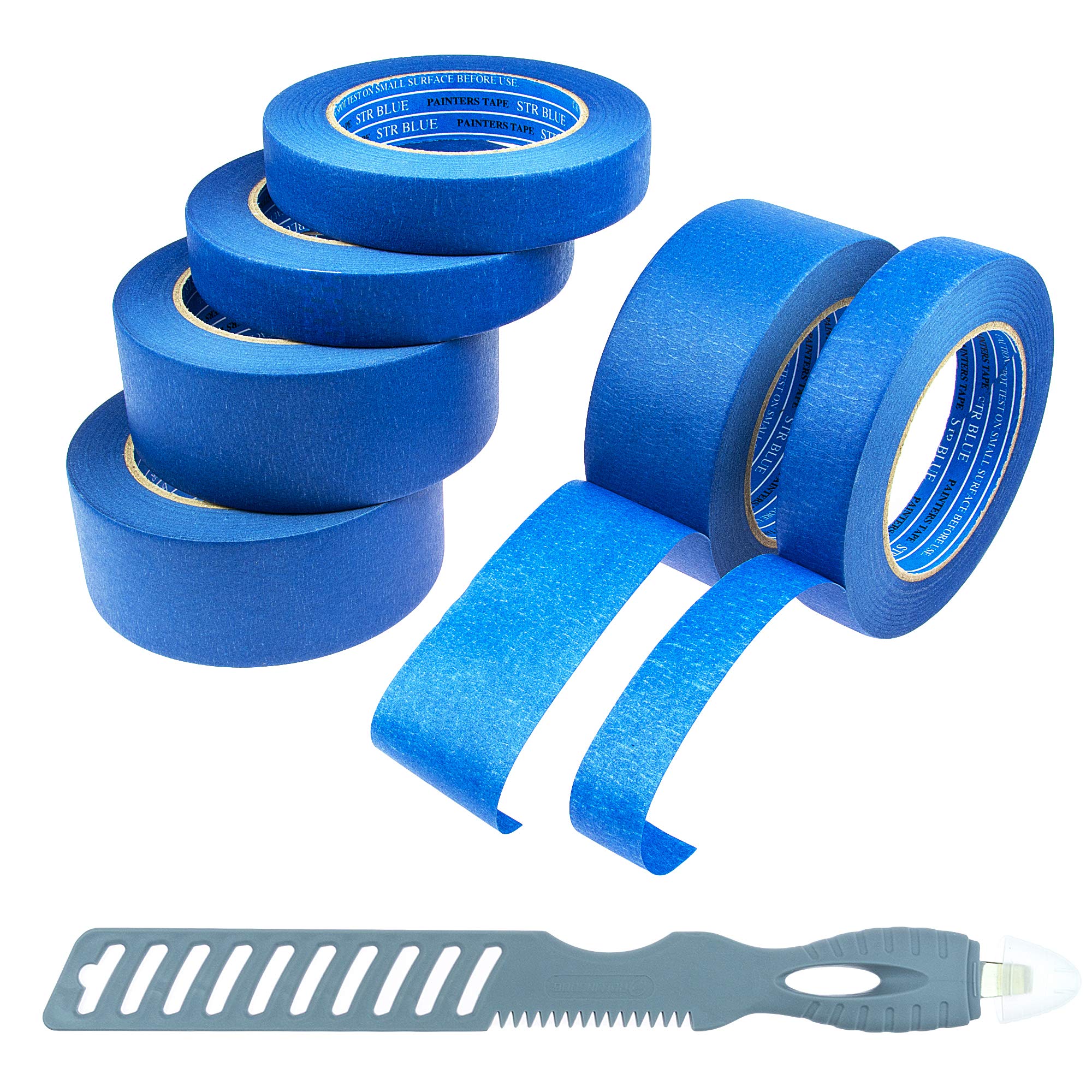Blue Painters Tape 6 Roll Kit Fo DIY Professional Painting Projects