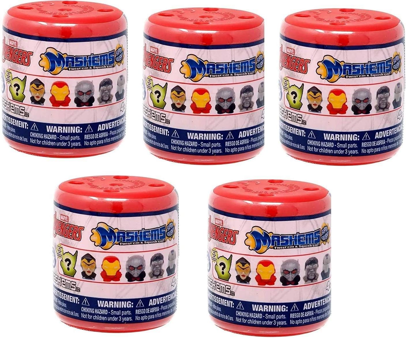 Mashems Marvel Avengers Squishy Mash'ems Series 8 Blind Capsule - 5 Packs