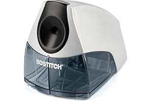 Bostitch Office Personal Electric Pencil Sharpener, Powerful Stall-Free Motor, High Capacity Shavings Tray, Black (EPS4-BLKSL
