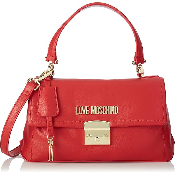 Love Moschino Handtas Dames Zwart Geborduurd Goud Love Moschino Dames Shoppers Tas – Zwart Met Geborduurd Goud Logo, één Maat Love Moschino Tas