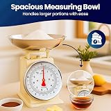 Innoteck Mechanical Kitchen Scale with Bowl 5kg Cream view 4