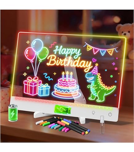 LED Note Board With Colors 2026 Light-Up Acrylic Message Board