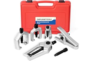 DAYUAN 5pcs Professional Front End Service Tool Kit, Pitman Arm Puller, Ball Joint Separator Tie Rod Remover Tool