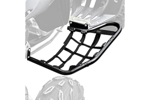 SAUTVS Side Step Nerf Bars Rock Sliders for Yamaha Raptor 700 700R 2006-2025, Combined Foot Guard Pegs with Black Webbing Net