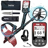 Nokta Findx Pro Metal Detector for Adults, Professional Lightweight Waterproof Gold Detector, Pinpoint, USB Rechargeable, Backlit LCD, Complete Kit with Headphones, Carrying Bag, Premium Digger