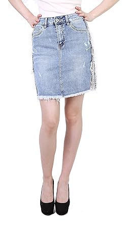 Damen Slim, Skinny Bootcut Jeanshosen Jacke Rock XS bis XXL