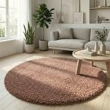 Abaseen Shaggy Rug 160x230 cm Mocha Thick Pile Non-Slip Living Room view 7
