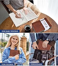 PERCUN A4 Lined Journal Notebook，365 Page Large