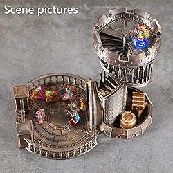 AUSPDICE Dice Rolling Tower and Tray Retro Castle