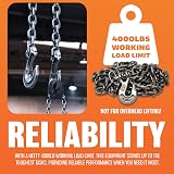 Marksman BARGAINS-GALORE 14ft Heavy Duty Recovery Tow Chain 5/16 Clevis Hooks view 5