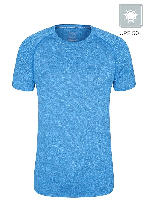 Mountain Warehouse IsoCool Agra gestreiftes Herren- T-Shirt - UPF-30+-UV-Schutz, leichtes, schnell trocknendes T-Shirt, atmun