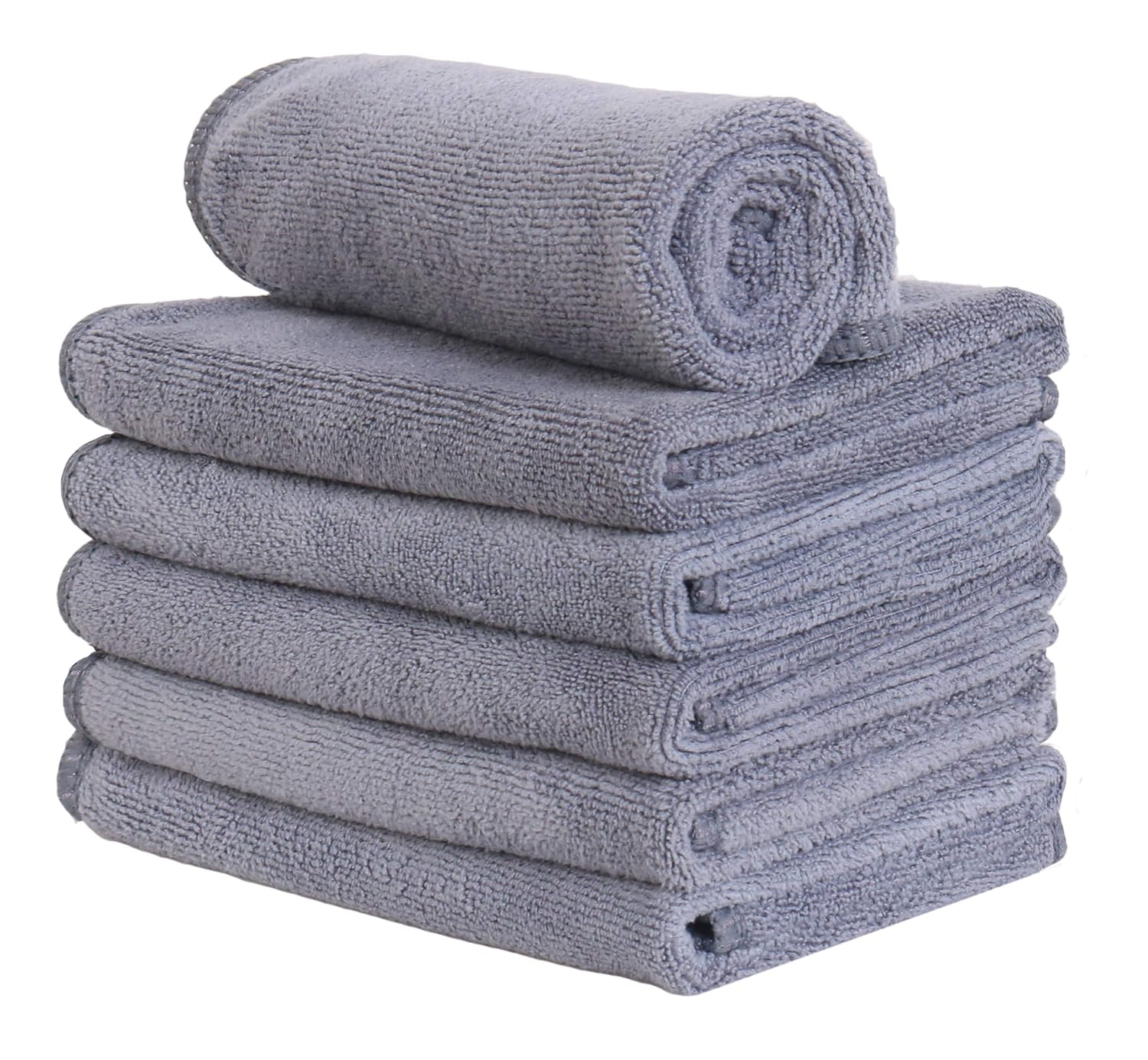 VIcolour Microfiber Face Cloth Makeup Remover Cloth Face cleaning Cloths Soft Facial Washcloths 12 x 12inch 6 Pack