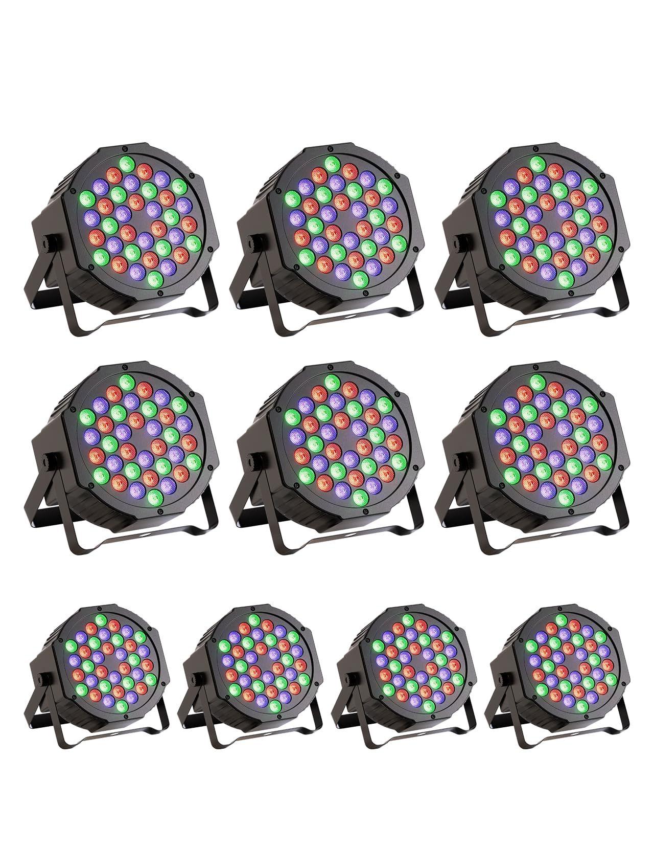 36 LED Stage Lights 7 Modes RGB DJ Par Lights with