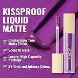 Oulac Matte Liquid Purple Lipstick Violet Lip Gloss 4.5ml MS04 Vegan view 7