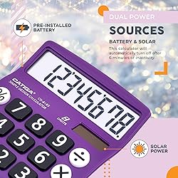 CATIGA Desktop Calculator 8 Digit with Solar Power