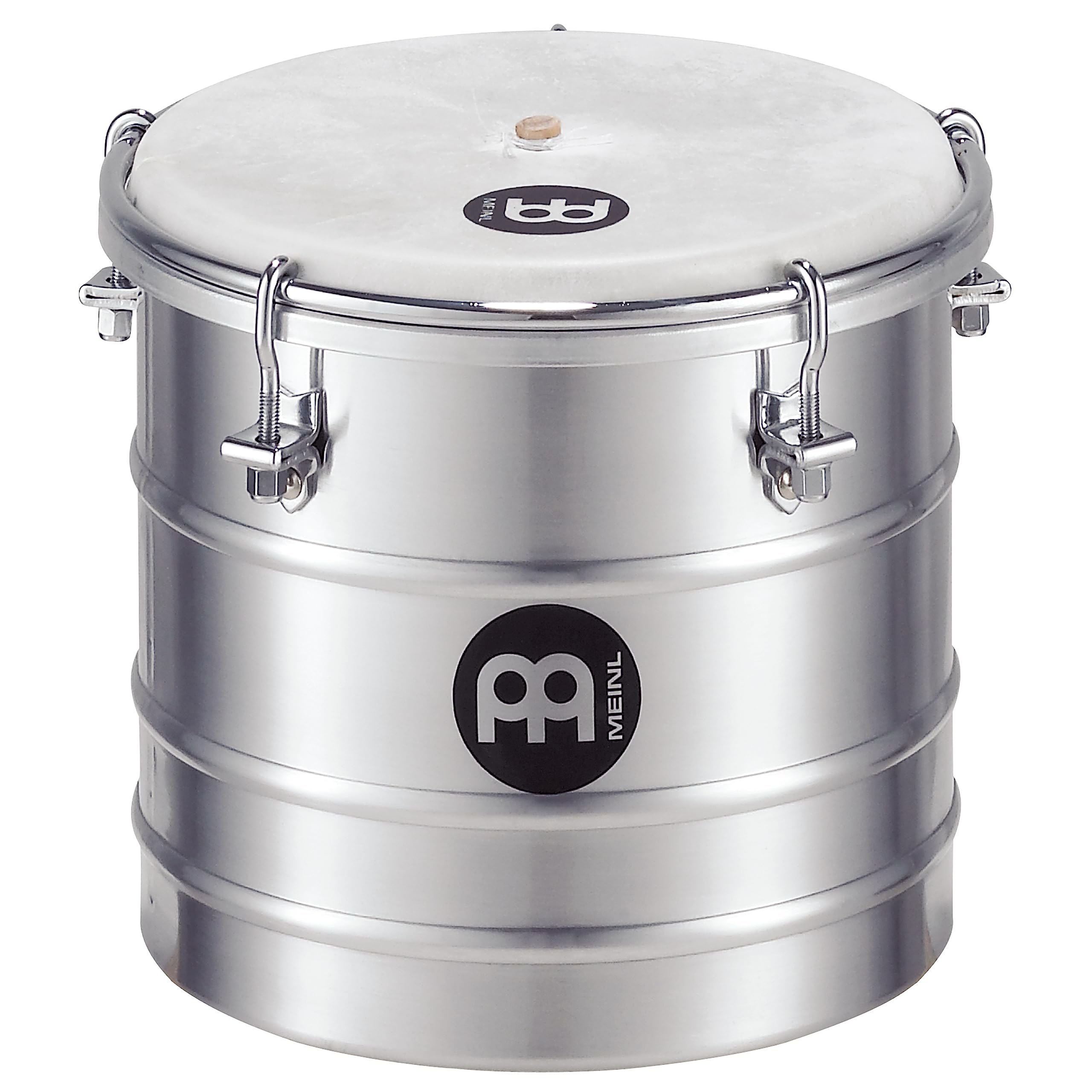 Meinl Percussion Aluminum Series Cuica - Extra Small Hand Drum with Goat Skin - 6 Inches Height - Aluminum, Silver (QW6)