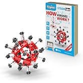 Engino STEAM Labs, How Viruses Work, STEAM Toys for Ages 8+, Experiment &amp; Art Activities, STEM Project for Girls &amp; Boys, Learning &amp; Education Toys, 2 Model Building Set