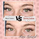 Mavphnee Brown Lash Clusters 168 Pcs Wispy C Curl Natural Look view 3