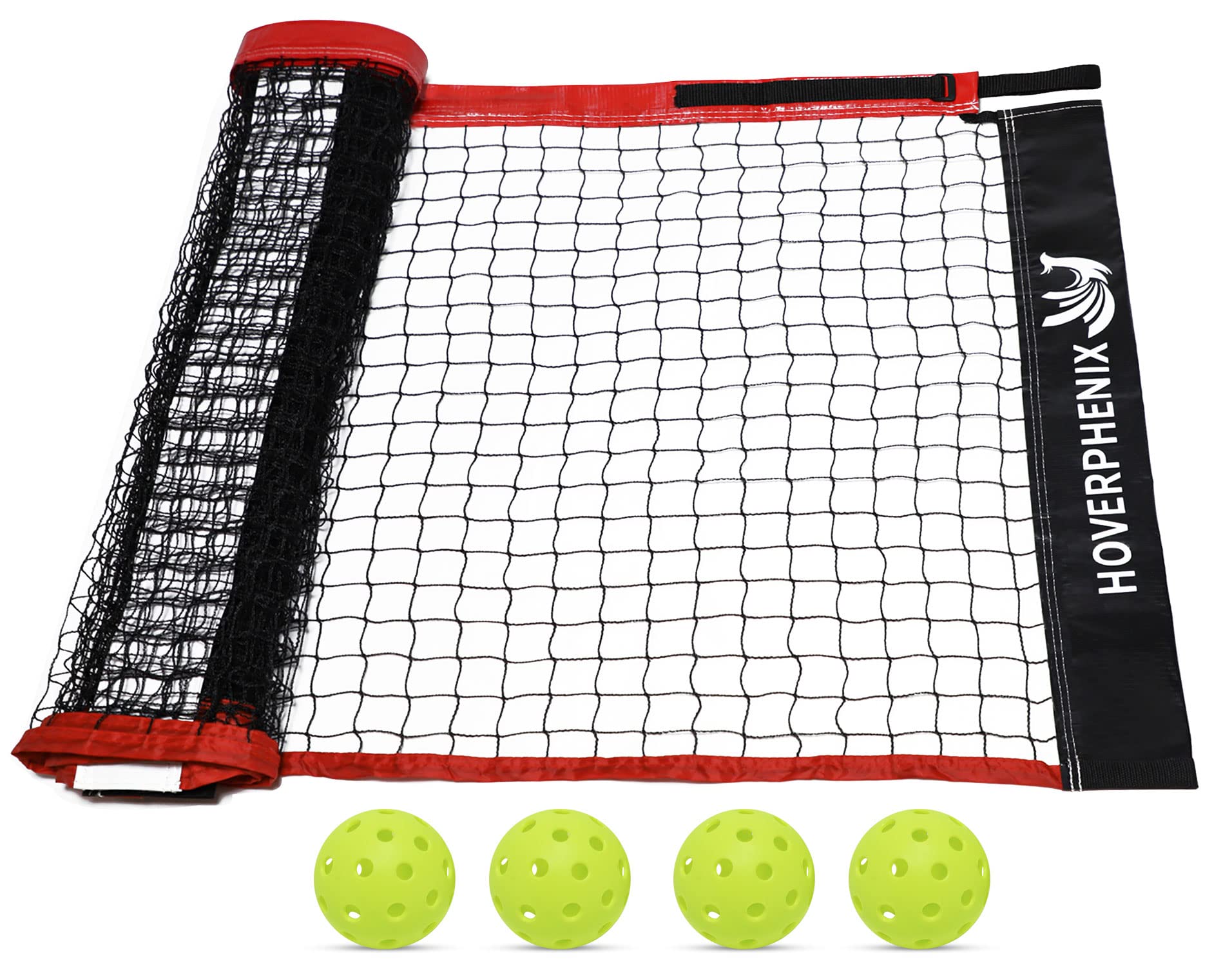Photo 1 of Pickle Ball Replacement Net 22ft x 3ft for Indoor and Outdoor Fits for Most Free-Standing Pickle Ball Frame Come with 4 Outdoor Pickle Balls (Net Only)