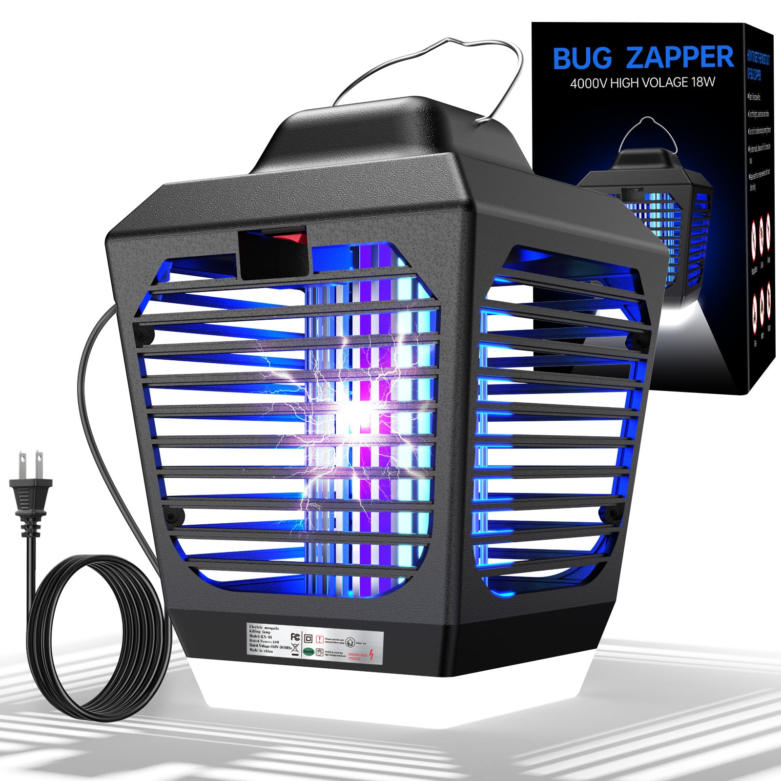 Photo 1 of Bug Zapper, Mosquito Zapper with LED Light, Bug Zapper Outdoor, Electric Fly Zapper, Mosquito Killer, Fly Traps, Flying Insects Zapper Indoor Outdoor