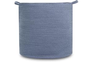 Natemia Large Woven Storage Basket (15" x 15" x 14") - Perfect Baby Registry Gift, Ideal for Blanket, Baby Toys and More