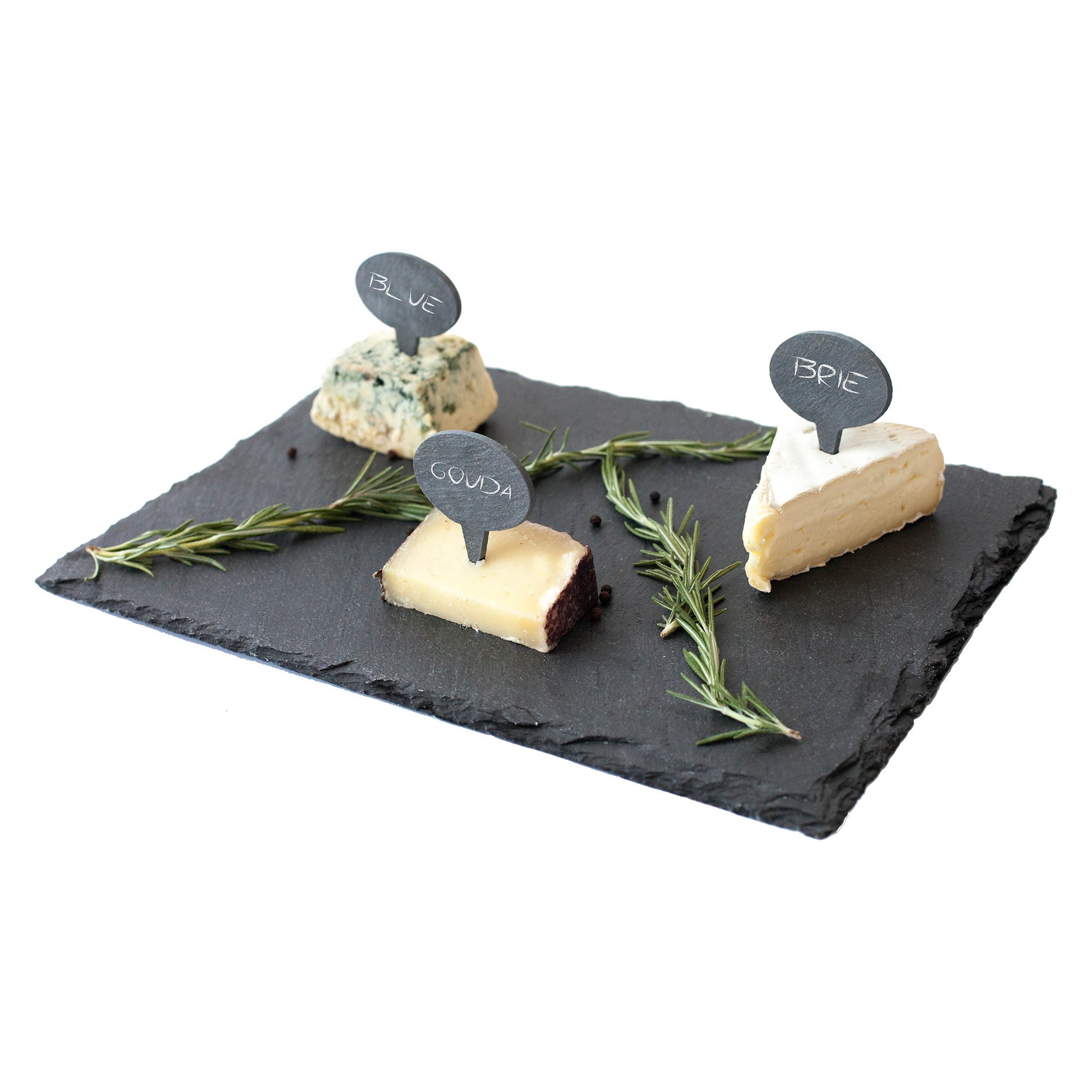 Buy Top Shelf Living Slate Cheese Board Set (s/3 cheese markers with