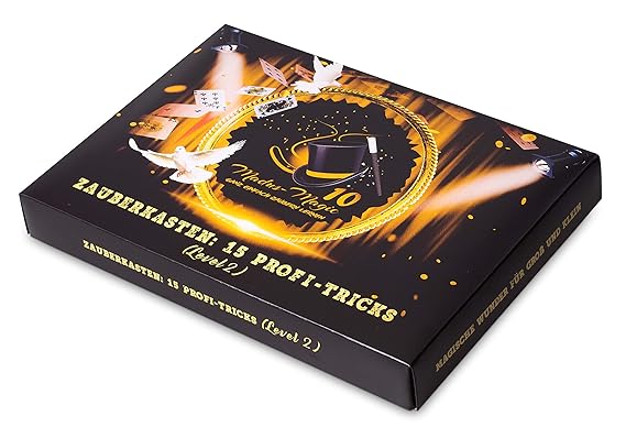 Madus-Magic Premium Zauberkasten 2 für Kinder ab 10 Jahre und Erwachsene | Zaubern Lernen | Zaubertricks | Zauberkoffer