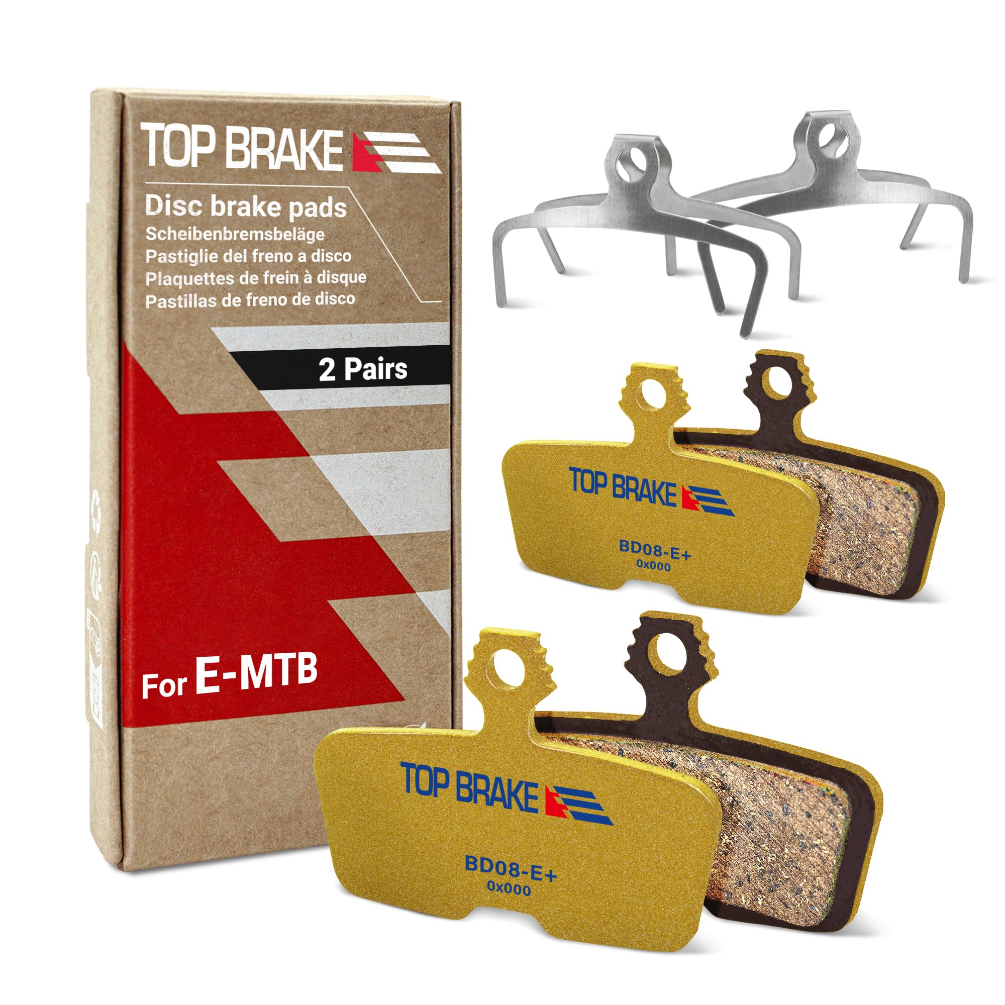 TOP BRAKE 2 Pairs Disc Bike Brake Pads for AVID SRAM Code R/RE/RSC, Guide RE