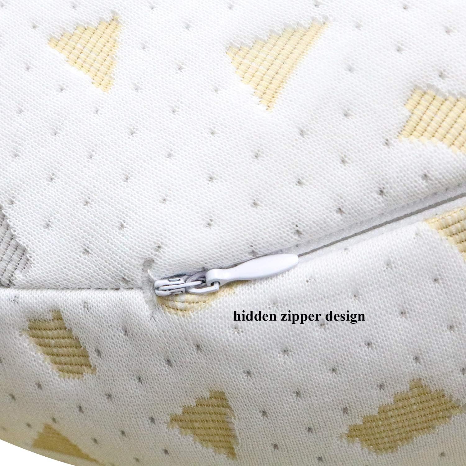 Pregnancy Pillow for Side Sleeper, Double Wedge Pillow for Maternity, Side Sleeping Pillow for Belly, Waist, Back Support,Detachable and Removable Pillowcase,Easy to Clean: Home & Kitchen
