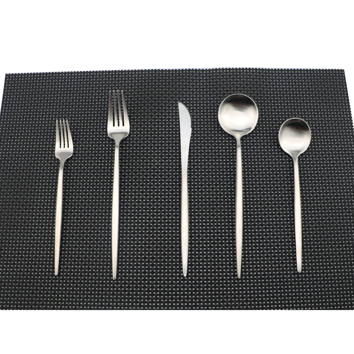 Uniturcky Silverware, 10 Pieces 18/10 Stainless