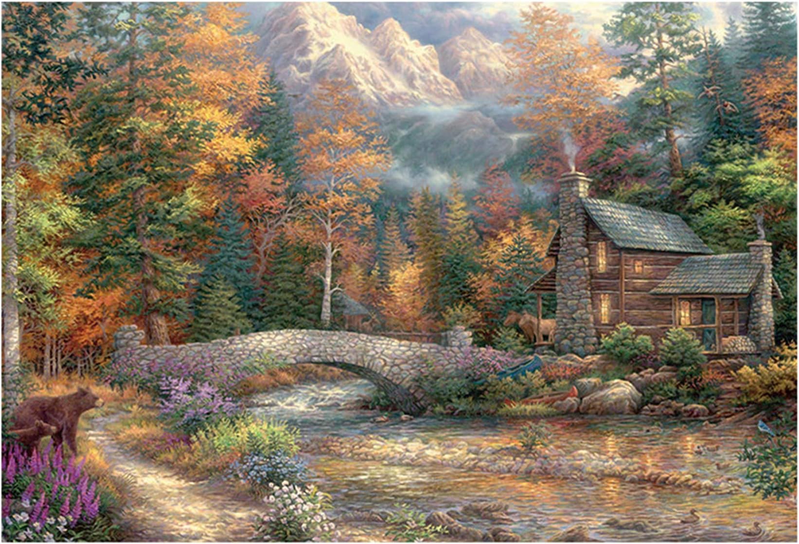 WAFamily Puzzle 1000 Piece Jigsaw Puzzle for Adults or Kids Places of Historic Interest - Entertainment DIY Toys for Gift Decor Creativity Fairy Tales Patte Puzzles Toy Gift Mural (A)