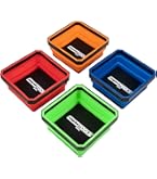 Lot De 3 Bols Magnétiques Pour Outils Et Pièces - Acier Inox, Design Compact Et Aimant Puissant