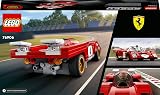 LEGO Speed Champions 1970 Ferrari 512 M Race Car 76906 Red w Minifigure view 4