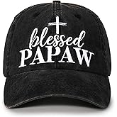 InnoBeta Blessed Papaw Gifts Hat for Men, Papaw Gifts for Christmas, Birthday, Adjustable Embroidered Baseball Cap
