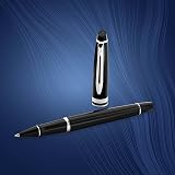 Waterman Expert Rollerball Pen Gloss Black Chrome Trim Fine Point Gift Box view 5