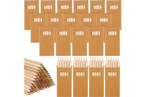 TBoxBo 120Pcs/20 Boxs Boxs Colored Pencils Bulk Mini Drawing Pencils Set for Kids, 3.5inch Short Fat Color Pencils for Adult Coloring Books, Classroom School Drawing Birthday Wedding Party Favors