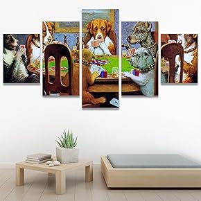 SIGNWIN 5 Panel Canvas Wall Art Passing The...