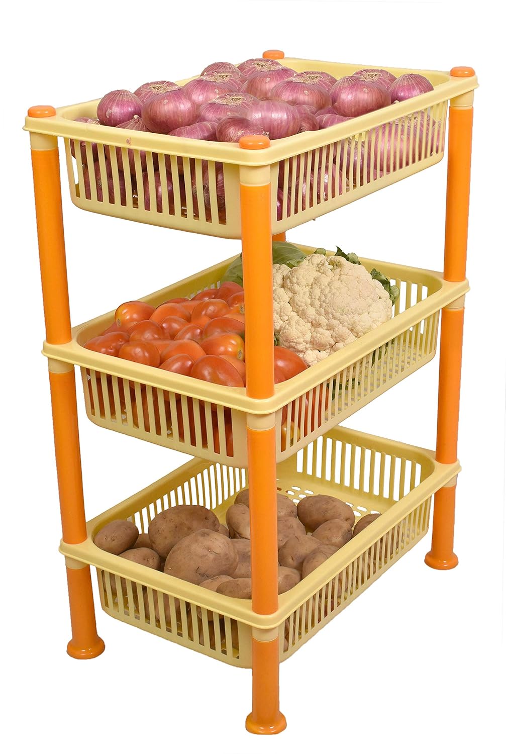 Buy Vegetable Stand Plastic for Kitchen/Fruit/Sabji Multipurpose Stand