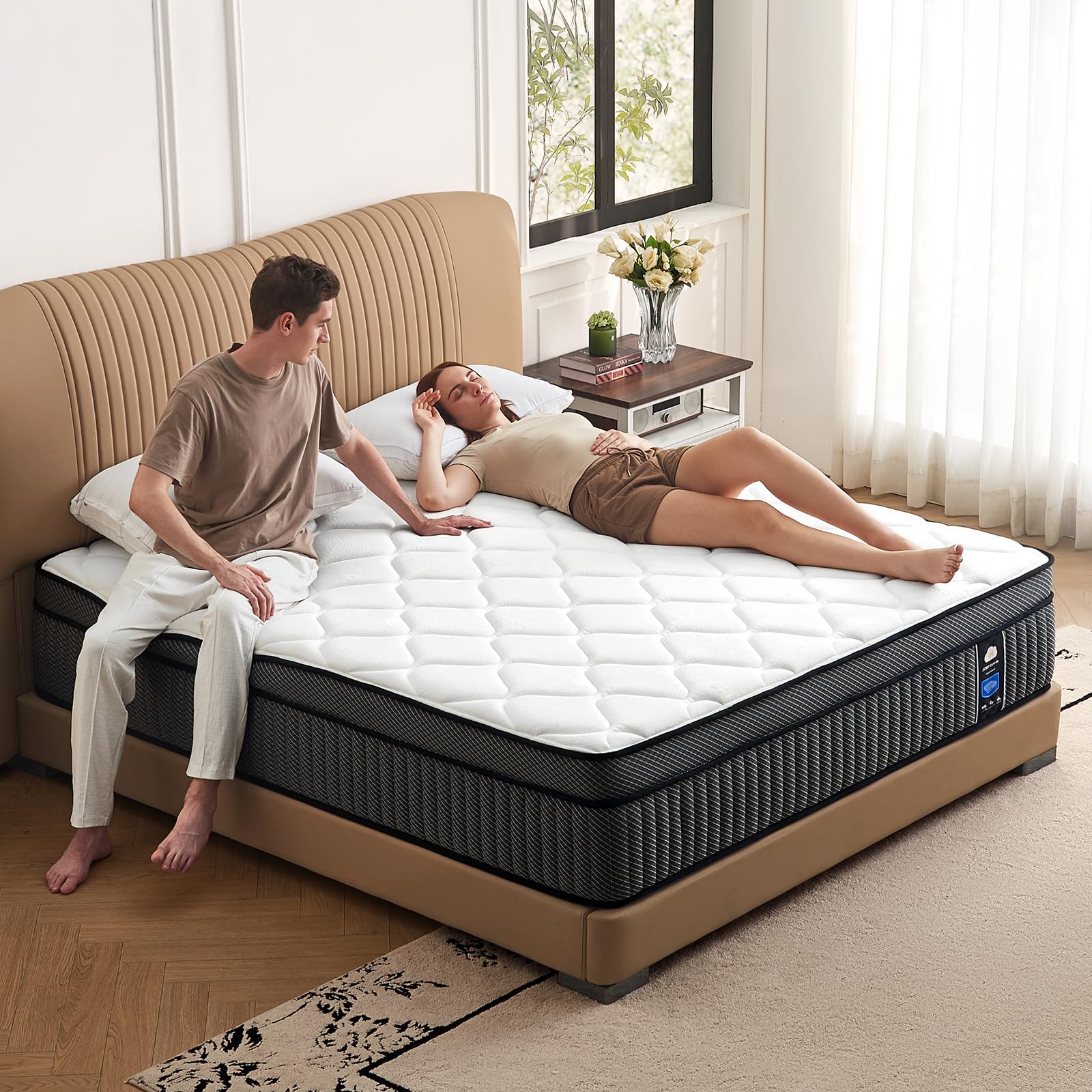 Photo 1 of ****FACTORY SEALED**** NO RETURN Queen Mattress 12 Inch Queen Size Mattresses in a Box, Hybrid Mattress with Memory Foam and Pocket Spring for Motion Isolation, Pressure Relief, Breathable and Durable, Medium Firm, CertiPUR-US