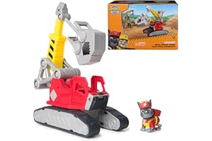 Rubble & Crew Charger's Mega Power Crane, Toy Truck with Charger Figure & 2 Detachable Tools, PAW Patrol Kids Toys for Boys & Girls Ages 3 and Up