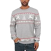 Enjyam Women's Christmas Snowflake Sweater Turtleneck Vintage Holiday Knit Sweater Pullover S-XXL