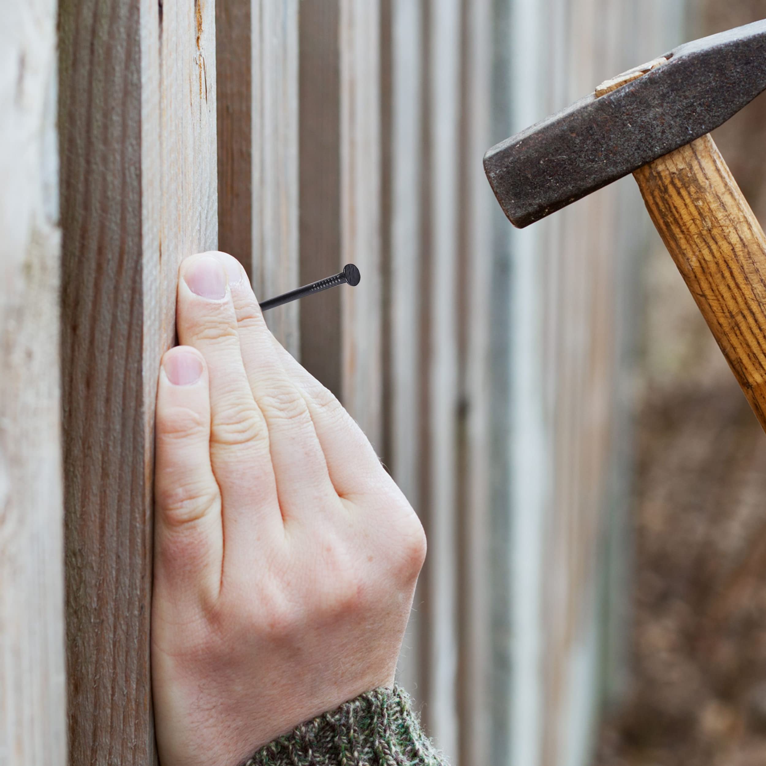 Mr. Pen- Nail Assortment Kit, 600 Pcs, 4 Sizes, Black, Small Nails, Nails for Hanging Pictures, Finishing Nails, Wall Nails for Hanging, Pin Nails, Hardware Nails, Assorted Nails, Galvanized Nails - Image 8