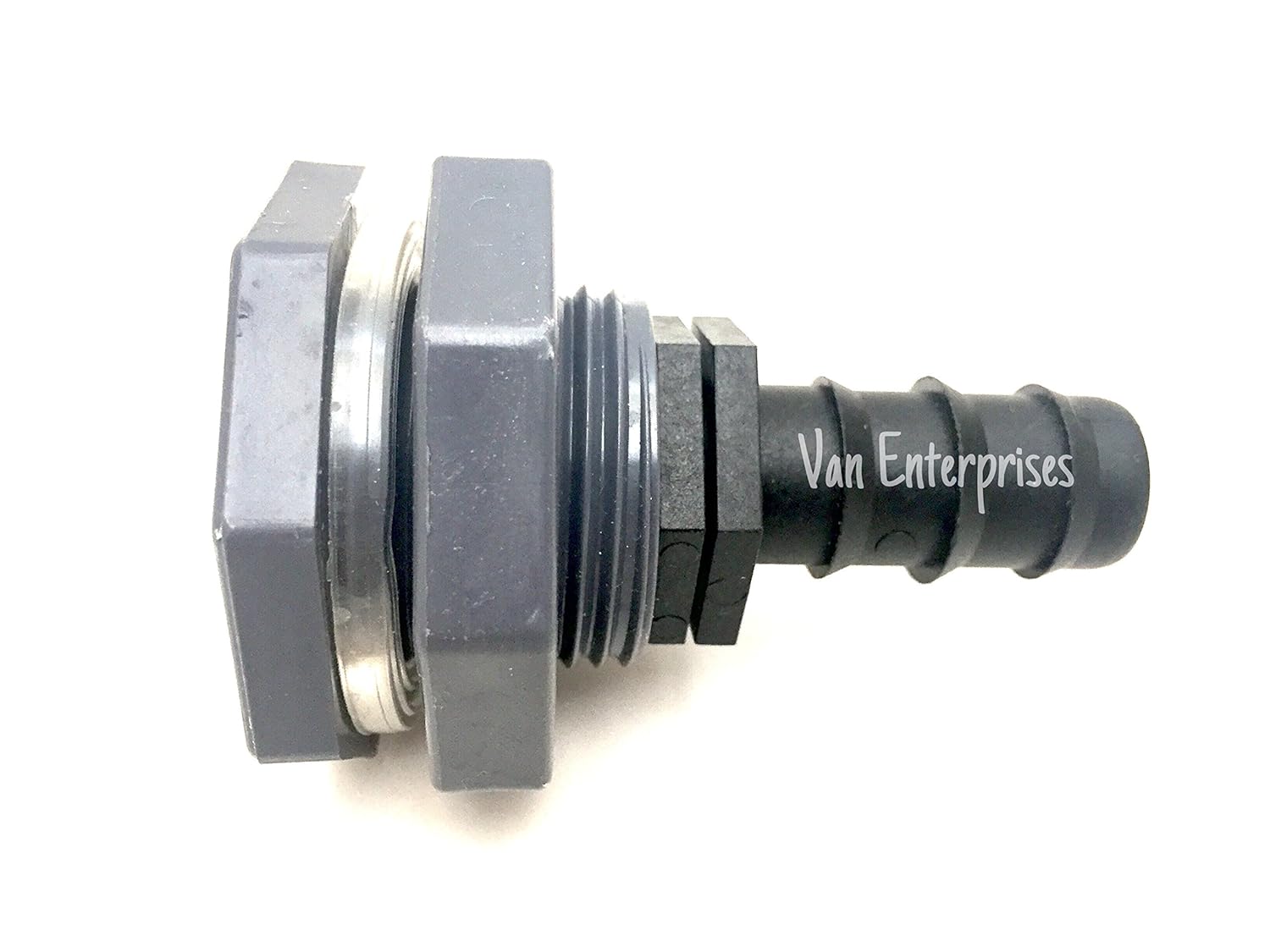 3/4" Bulkhead Fitting Adapter with Straight Hose Barb Connector Kit (3/